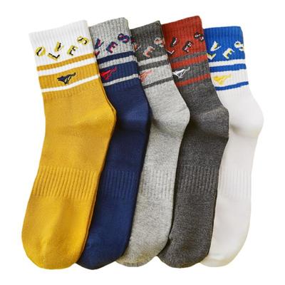 男士袜子七匹狼全棉保暖