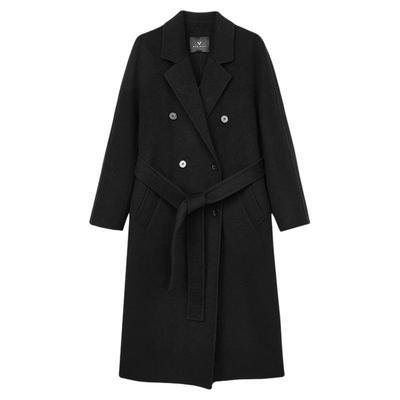 MIU系翻领羊绒羊毛大衣