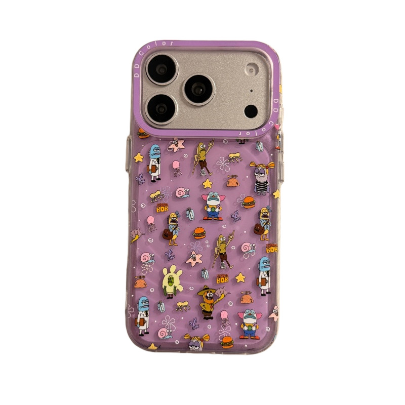 夏日可爱汉堡小丑鱼适用iphone17promax手机壳苹果18promax新款15女款16pro波纹壳15pro防摔保护套18pro创意