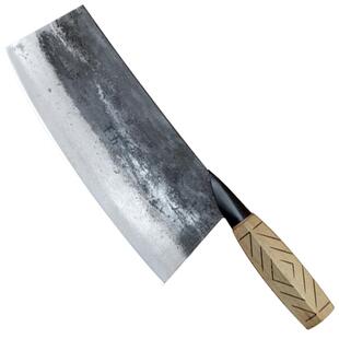 王五家用菜刀手工锻打片刀老式切肉刀薄款切片传统厨师厨房切菜刀