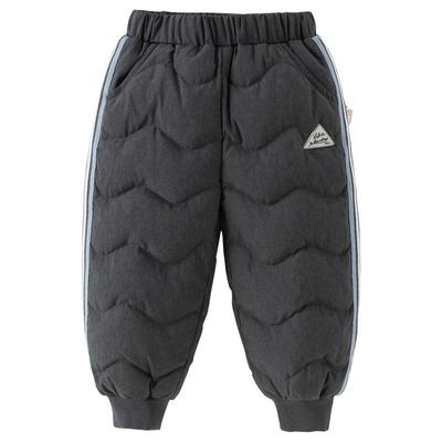 戴维贝拉男童三防羽绒裤2025冬装新款儿童束脚裤宝宝保暖长裤童装