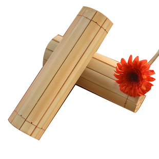 竹简手工仿古道具DIY可写毛笔字记号笔古典雕花空白签到册花名册