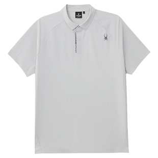 SPYDER蜘蛛春夏男子高密度经编布机能短袖翻领POLO衫02OO26105KM