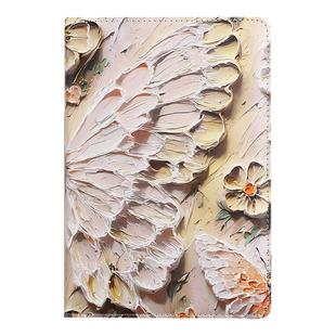 a5笔记本本子创意3D复古蝴蝶彩绘记事本加厚高颜值日记本高档日记本子会议记录本彩绘蝴蝶手账本定制皮面