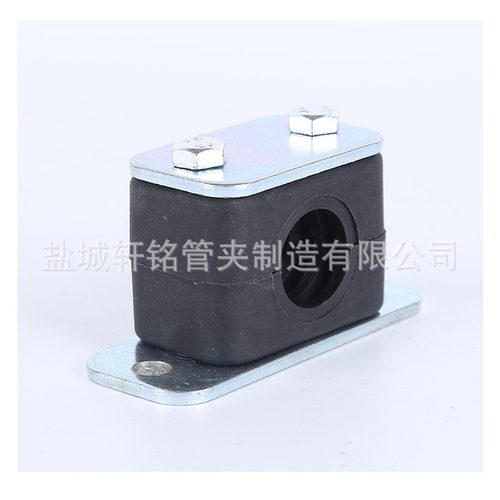塑料管夹轻型单孔镀锌焊接底板船用液压油管钢管电缆专用管卡管夹