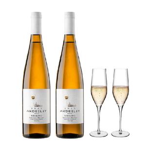 德国雷司令半甜型白葡萄酒气泡果酒低度微醺香槟杯过新年货送礼盒