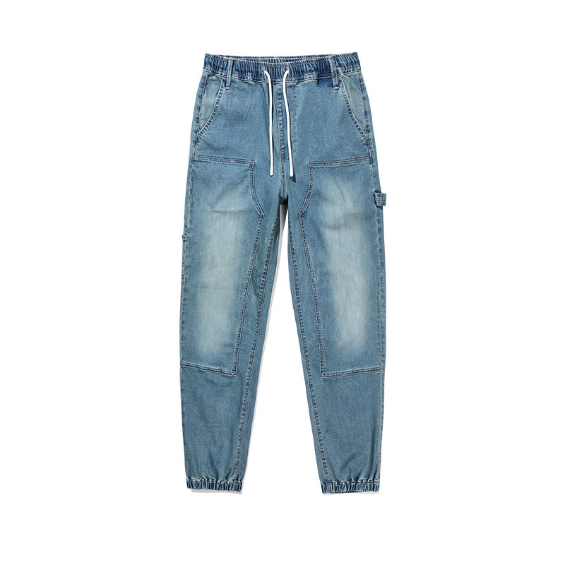 ABLEJEANS木匠酷跑牛仔运动裤