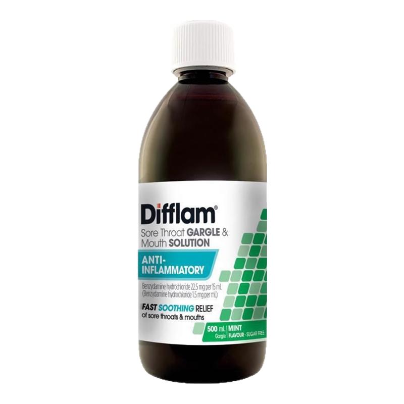 新西兰药房500毫升DIFFLAM抗菌消炎止痛漱口水得伏宁咽炎口腔溃疡