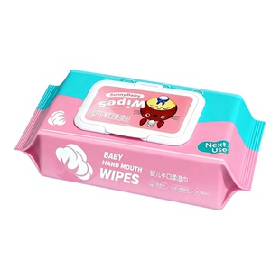 婴儿湿巾婴幼儿新生手口屁专用带盖宝宝儿童湿纸巾大包家庭装