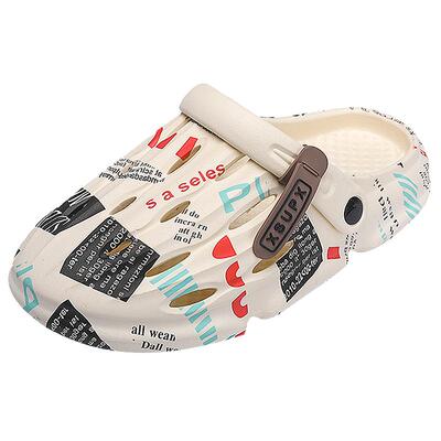 椰子洞洞鞋男款夏季外穿踩屎感防滑运动包头凉鞋户外沙滩防臭拖鞋