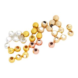 14k包金隔珠配件18k手工diy串珠饰品配件材料保色圆珠珠子散珠