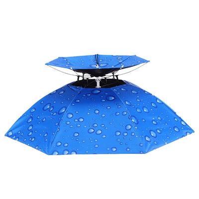 钓鱼伞帽头折叠户外风雨遮阳