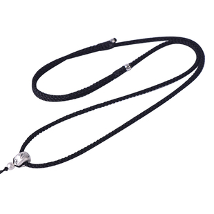 手工编织高端吊坠挂绳银六字真言项链绳男款和田玉无事牌项链绳子