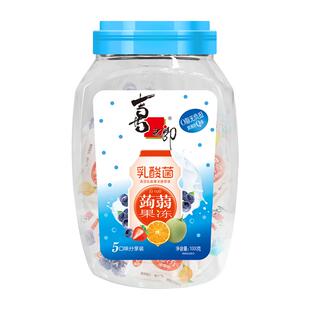 【直播推荐】喜之郎乳酸菌蒟蒻果冻1kg罐装分享装办公休闲零食