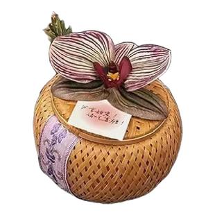 新中式蝴蝶兰礼盒结婚喜糖盒2025新款婚礼伴手礼订婚竹篮礼品盒