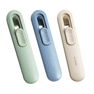 得力纽赛推夹器无痕订书器高颜值文件小夹子文具固定试卷神器订书机固定书页夹纸张燕尾票据夹零食手账夹装订