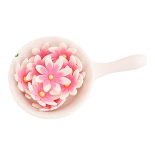 翻糖小花蛋糕装饰巧克力花朵摆件小雏菊五瓣花彩色甜品台点缀插件