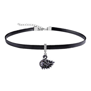 黑天鹅choker项链女锁骨链短款脖子饰品韩版颈带网红简约个性气质