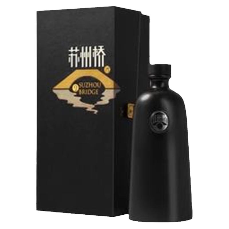 苏州桥500黑瓷52浓香型白酒正品