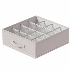 内衣收纳盒内裤袜子家用布艺贴身衣物抽屉式分隔宿舍三合一整理盒