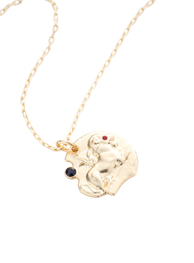 狮子硬币设计师品牌风项链