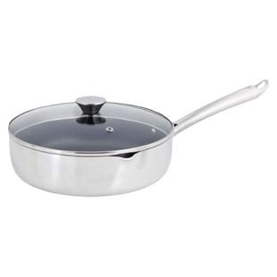 Wearever医用不锈钢炒锅奶锅无涂层平底锅加深汤锅电磁炉通用