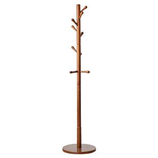 日本实木衣架落地卧室挂衣架家用简易立式衣帽架挂包架门口挂衣杆