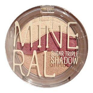 韩国Skinfood思亲肤矿物质三色眼影盘酒红修容高光腮红一体盘彩妆