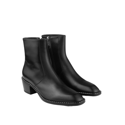 JIMMYCHOO/金属饰牛皮革踝靴