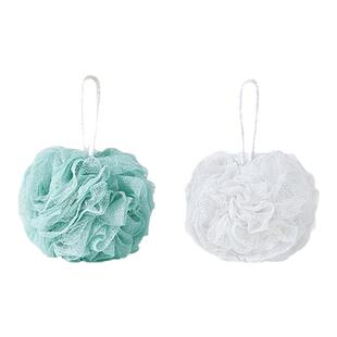 美丽雅沐浴球浴花高档不散女超柔软浴花男泡泡洗澡搓澡球澡花两用