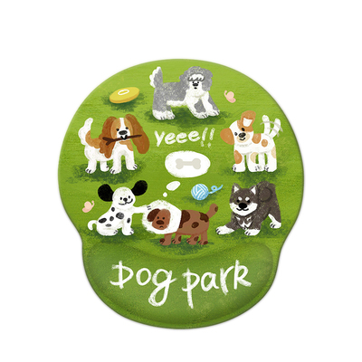 电脑办公绿色装饰护腕鼠标垫