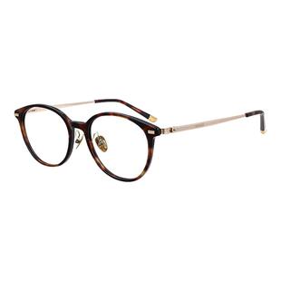 【26新品】木九十眼镜圆形玳瑁色板材镜框金属镜腿镜架MJ12FN3005