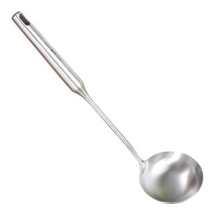 304不锈钢汤勺家用一体成型炒菜大勺子大汤加厚长柄勺粥勺汤勺漂