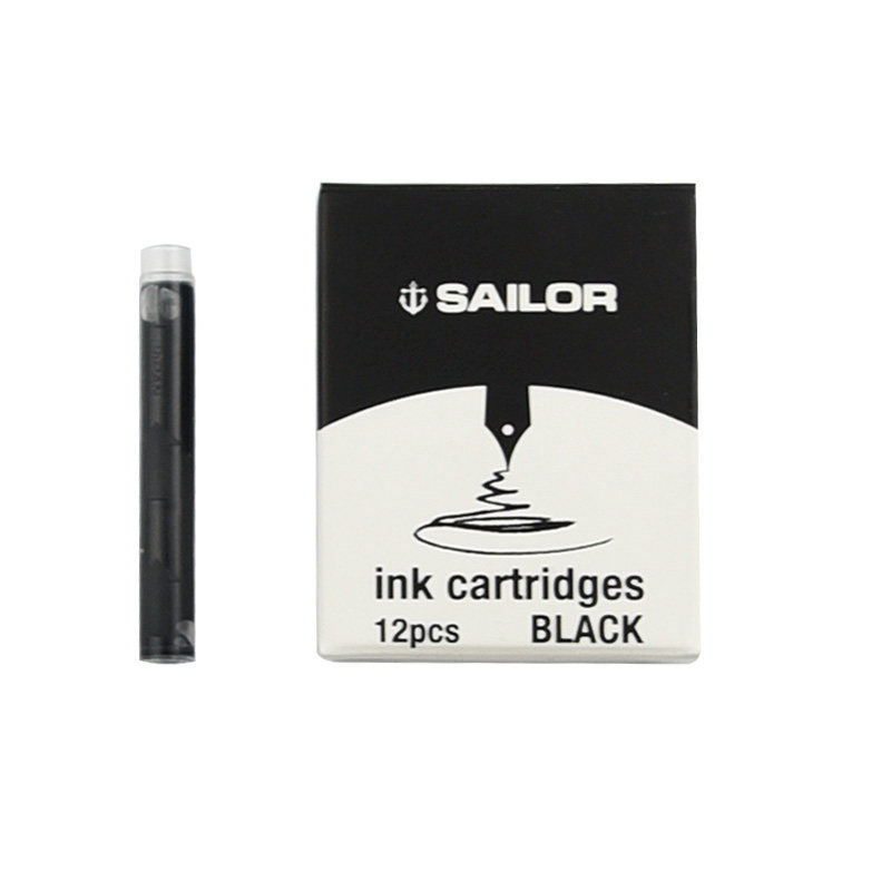 日本 写乐sailor 彩色染料墨胆 极黑青墨苍墨 墨囊 颜料墨水胆