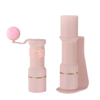 C家联名emily粉色手摇电动磨豆机