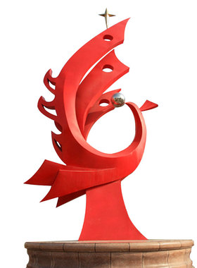 不锈钢城市广场标志建筑工程雕塑