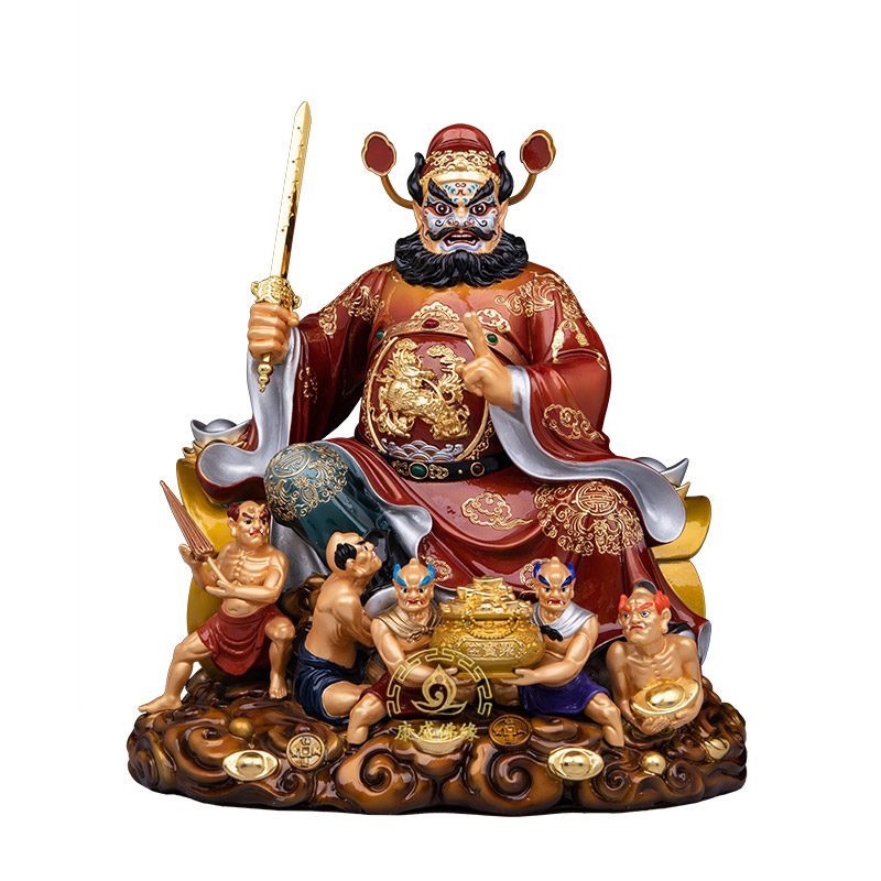 纯铜天师钟馗像供奉镇宅中式摆件