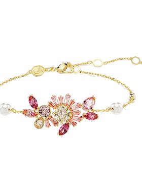 花朵手链施华洛世奇女