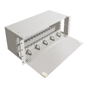 庆友光分路器机框插片式分光器框19英寸机架式4U机柜分光器插拔式分路器机箱单元箱子框熔纤16位64路加厚电信