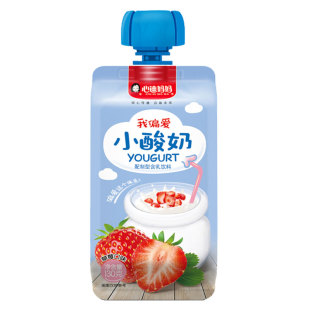 心迪妈妈小酸奶全脂乳粉益生菌儿童宝宝饮品原味草莓芒果味