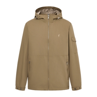 POLOWALK男式夹克2025冬季新品轻熟风通勤男装加绒连帽外套