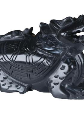 黑曜石龙龟客厅简约装饰摆件