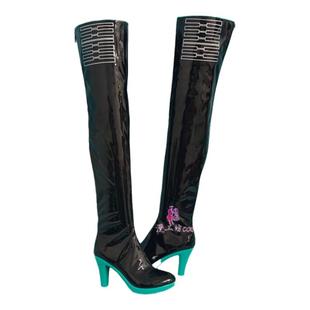 漫工坊miku初音未来公式服cos鞋子定制动漫游戏cosplay靴子定做