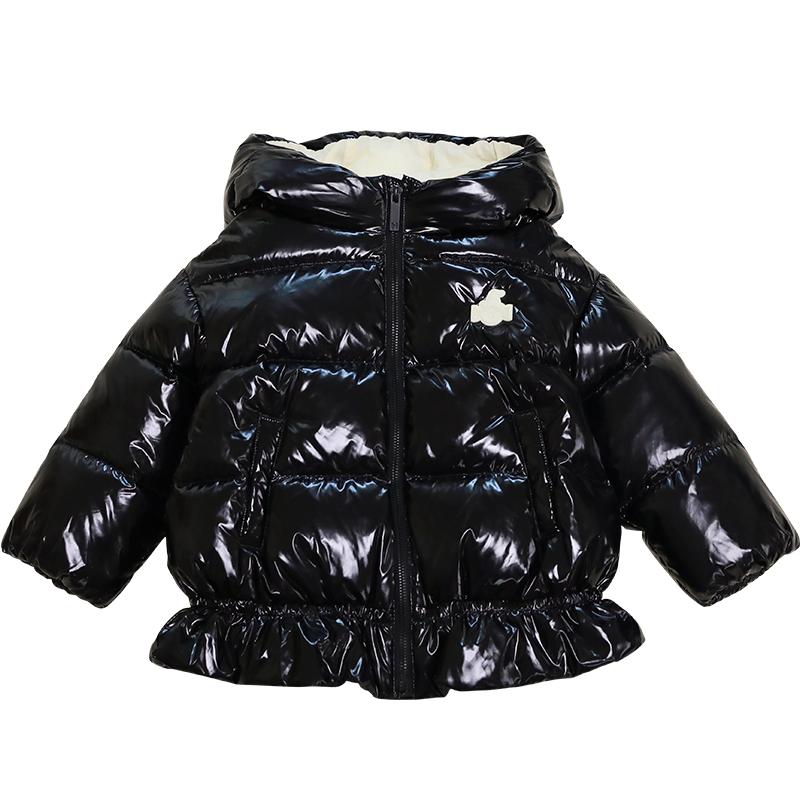 免洗短款加厚女童羽绒服中小童