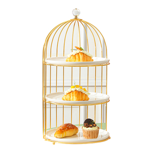 甜品台装饰摆件套装ins风下午茶点心架高颜值婚礼蛋糕摆台展示架