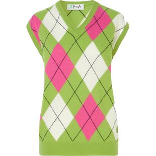 【折扣】Pringle of Scotland 秋冬女士格纹多巴胺羊毛混纺背心