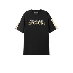 【自营】VJC范思哲 男士大版型圆领短袖T恤 75GAHF01 CJ00F时尚