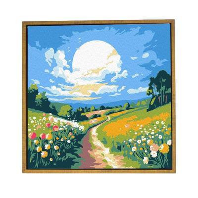 儿童diy数字油画卡通风景