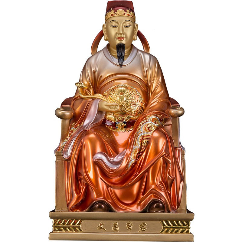 文昌帝君铜像桌面供奉保平安