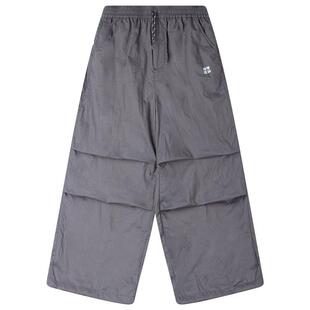 【轻量速干】小方格肌理酷感反光印花工装伞兵裤子轻薄男童新款